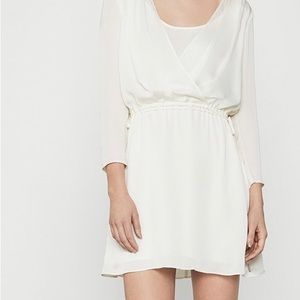 Bcbgmaxaria Cream Satin Dress
